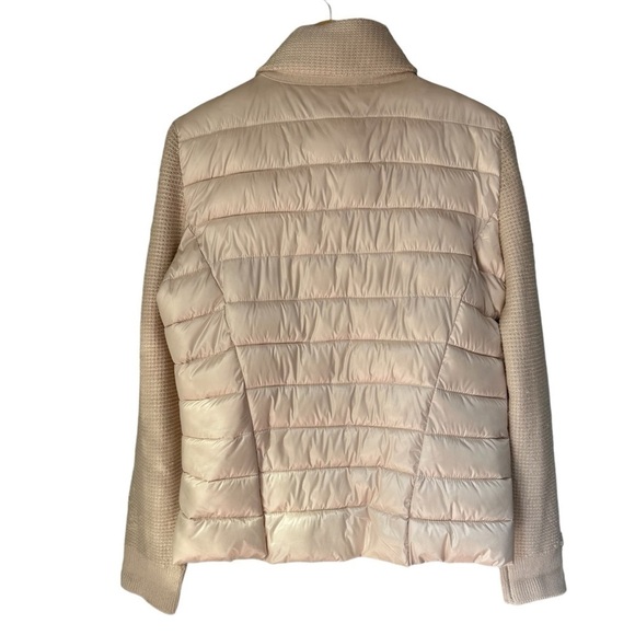 Calvin Klein Quilted Knit Puffer Jacket, Champagne, Large - Picture 6 of 9